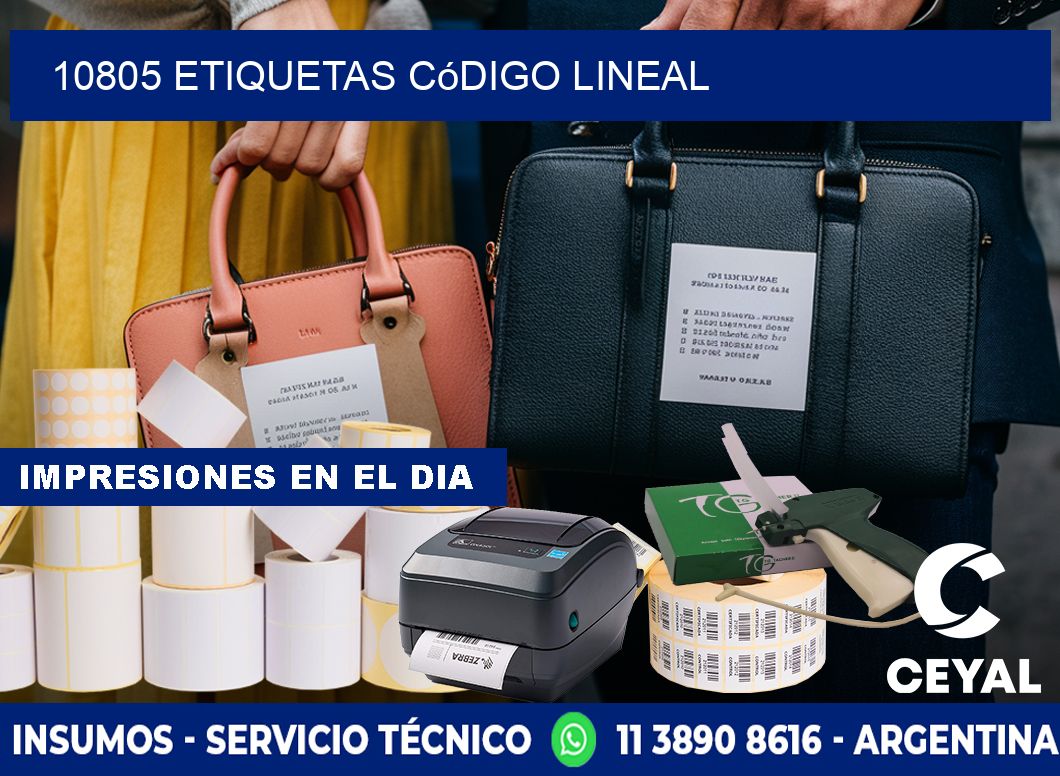 10805 Etiquetas código lineal