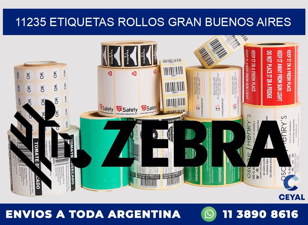 11235 etiquetas rollos GRAN BUENOS AIRES