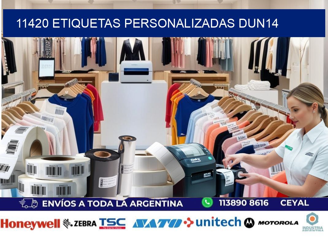 11420 Etiquetas personalizadas dun14