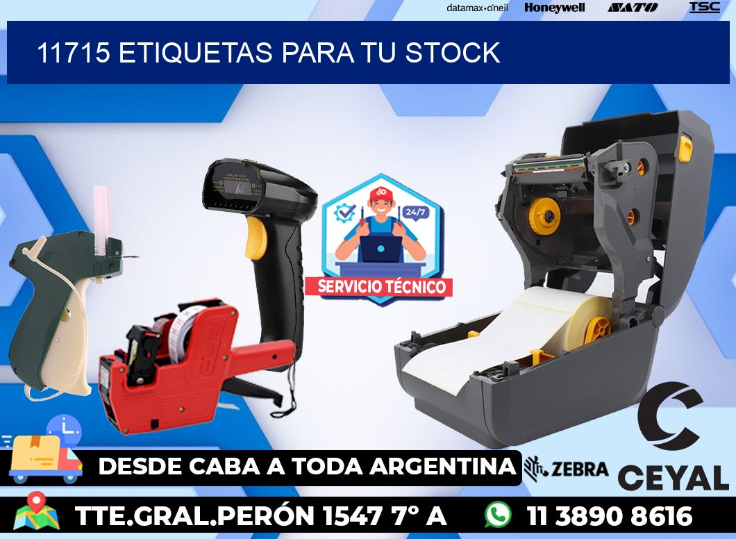 11715 etiquetas para tu stock