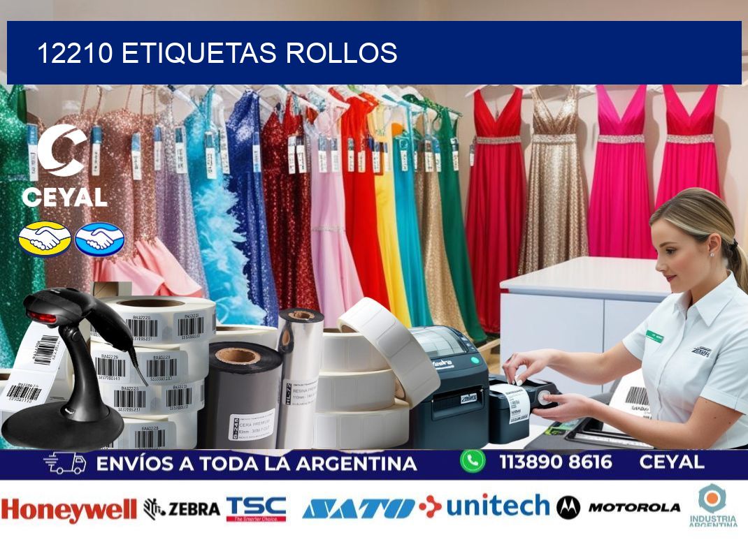 12210 etiquetas rollos