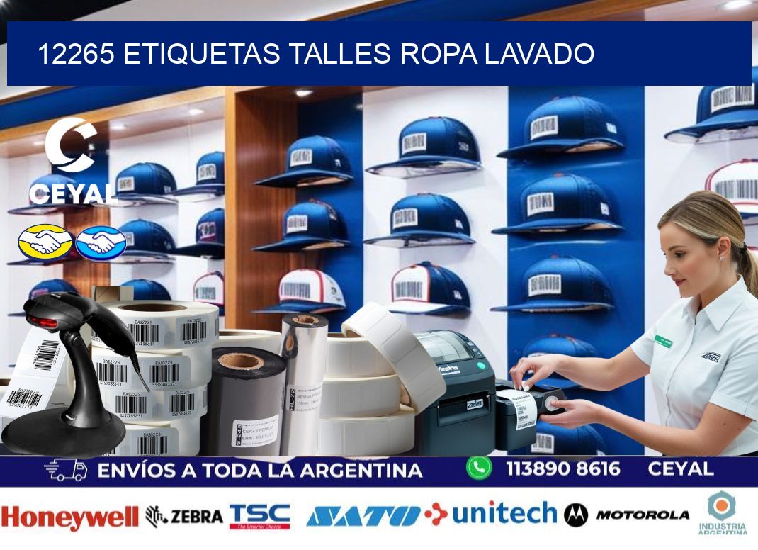 12265 ETIQUETAS TALLES ROPA LAVADO