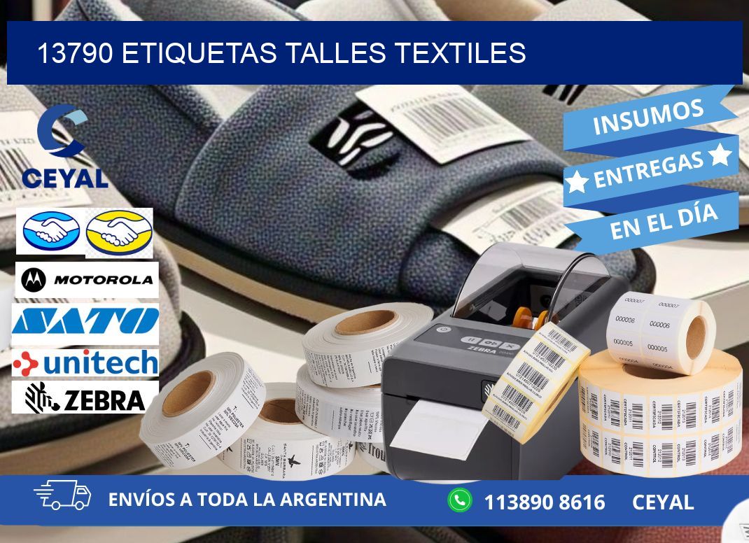 13790 ETIQUETAS TALLES TEXTILES