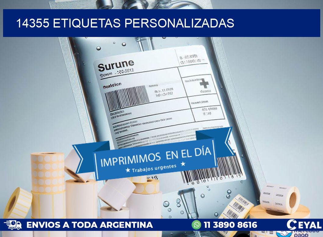 14355 Etiquetas personalizadas