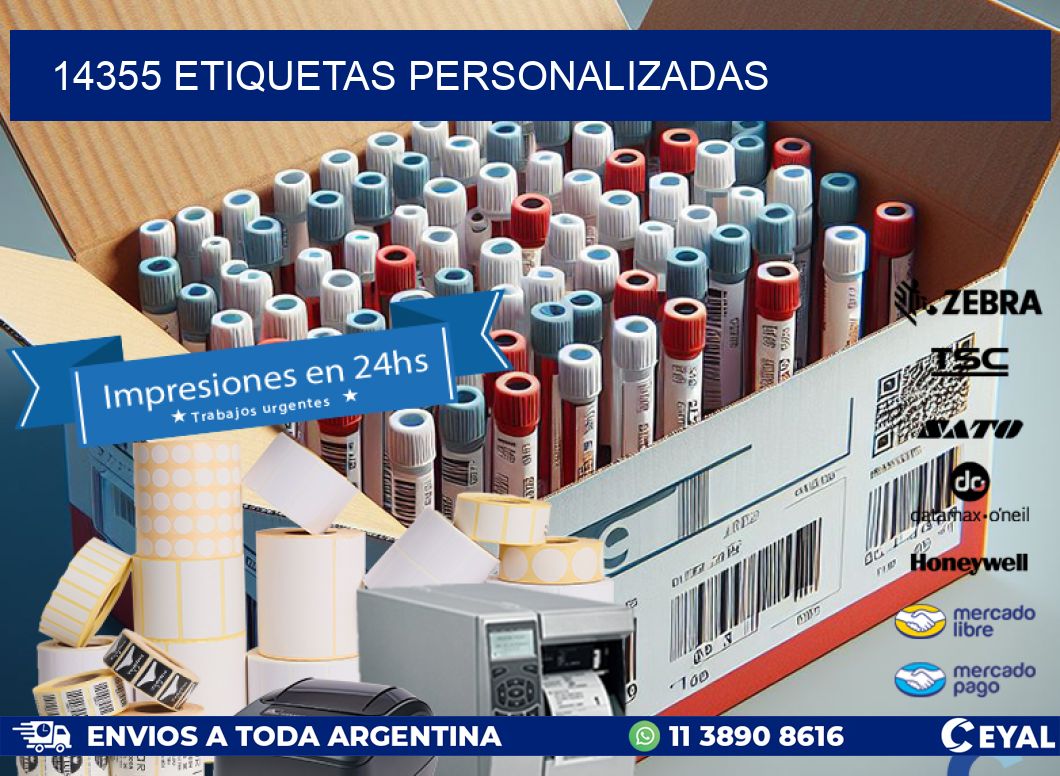14355 Etiquetas personalizadas