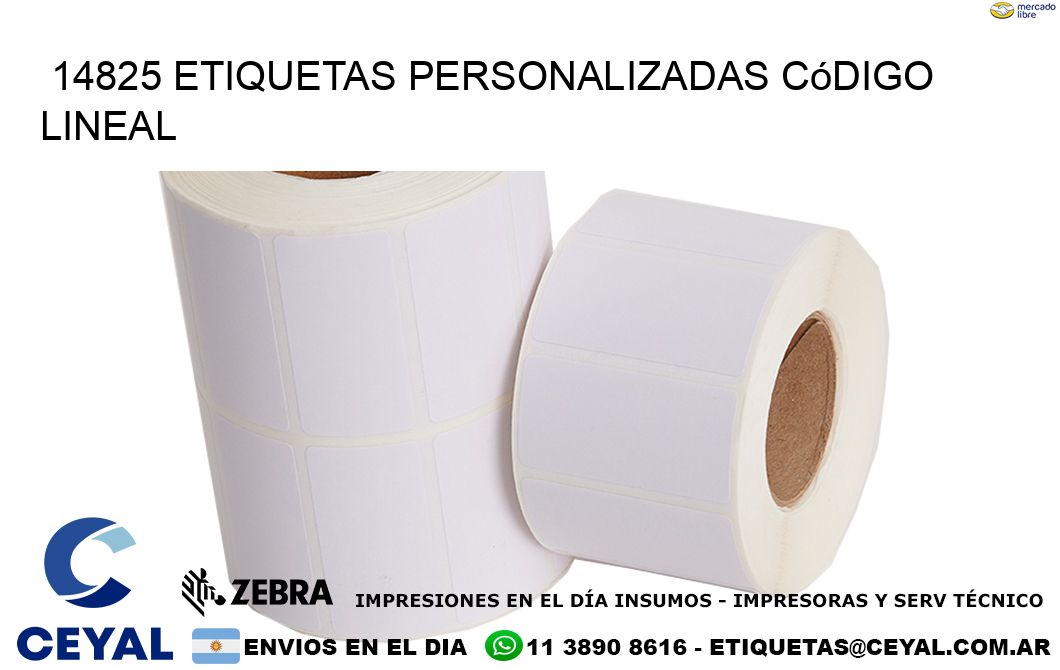 14825 Etiquetas personalizadas código lineal