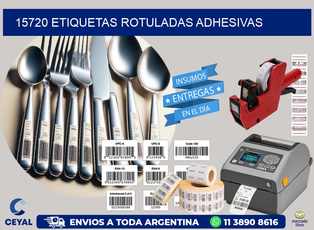15720 etiquetas rotuladas adhesivas