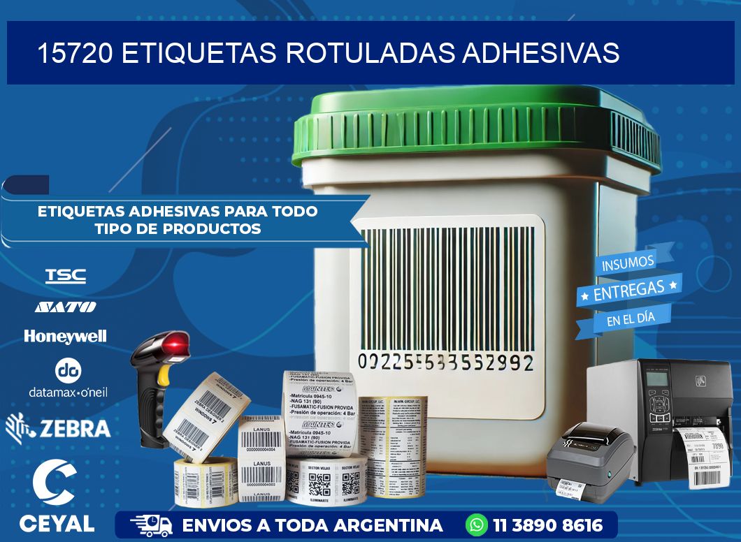 15720 etiquetas rotuladas adhesivas