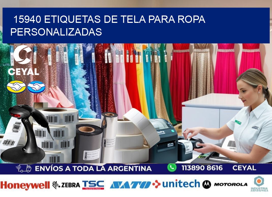 15940 Etiquetas de tela para ropa personalizadas