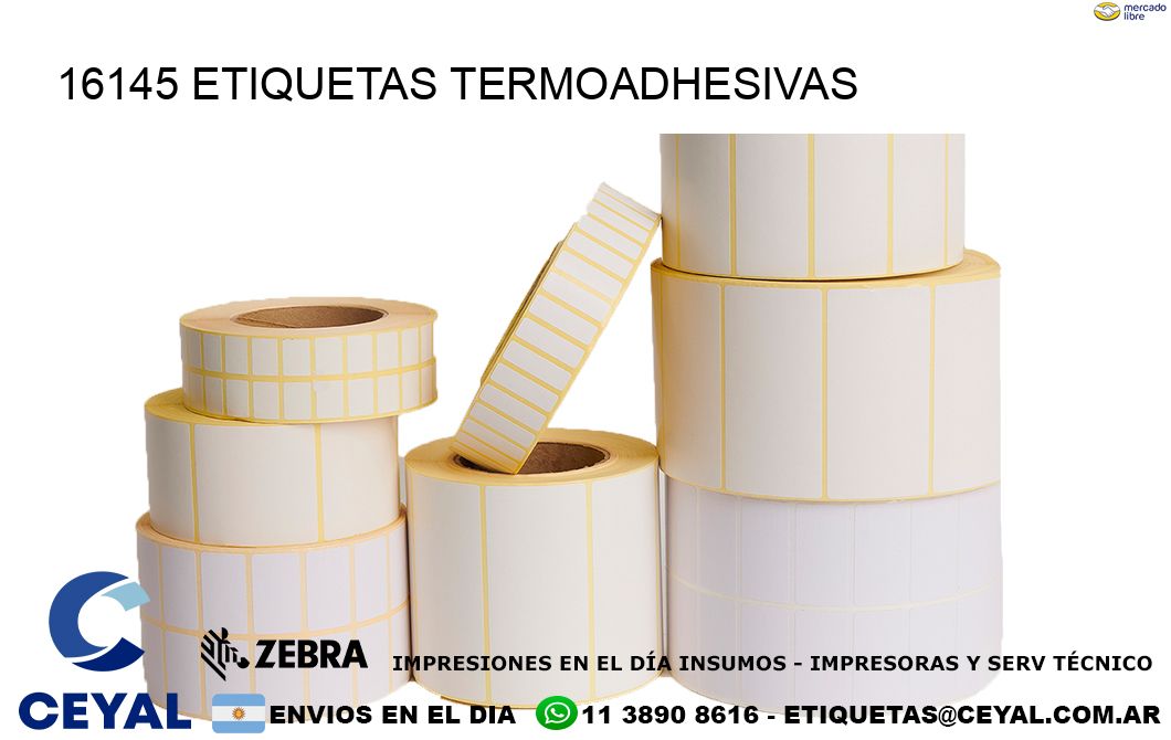 16145 etiquetas termoadhesivas