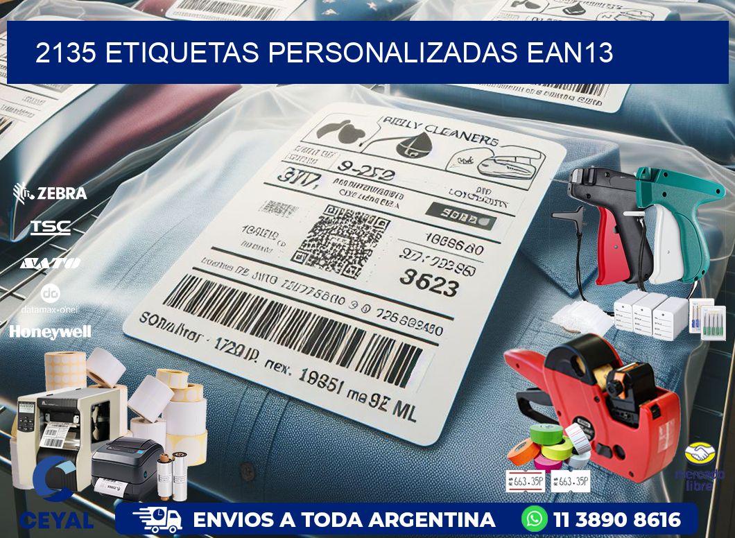 2135 Etiquetas personalizadas ean13
