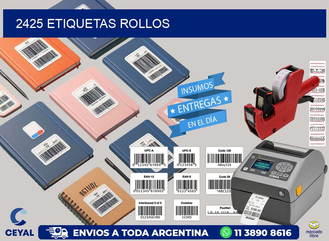 2425 Etiquetas rollos