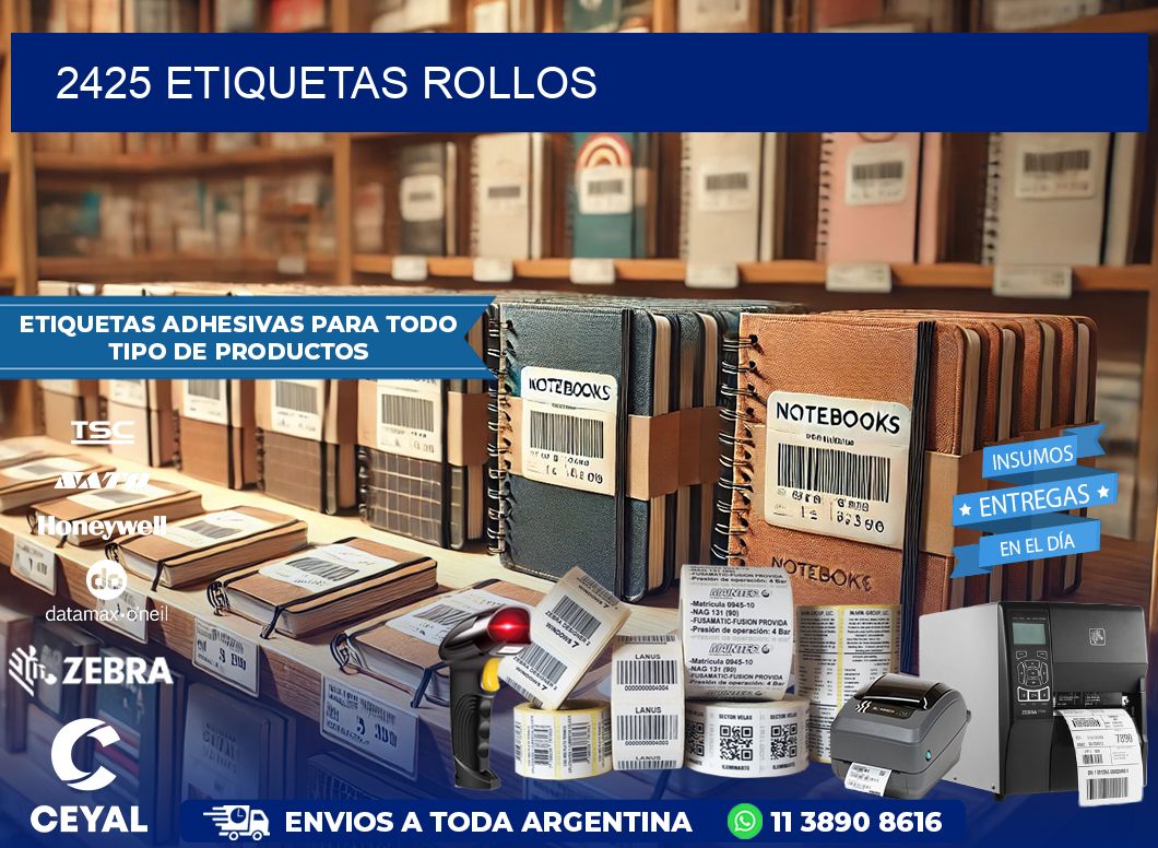 2425 Etiquetas rollos