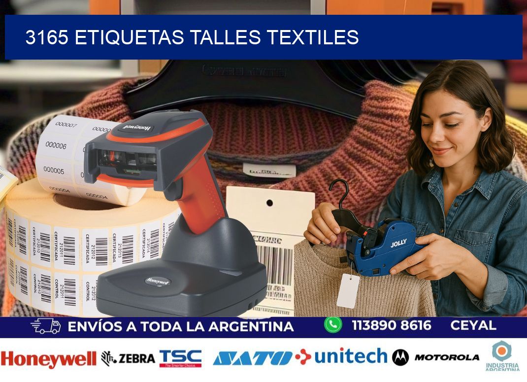 3165 ETIQUETAS TALLES TEXTILES