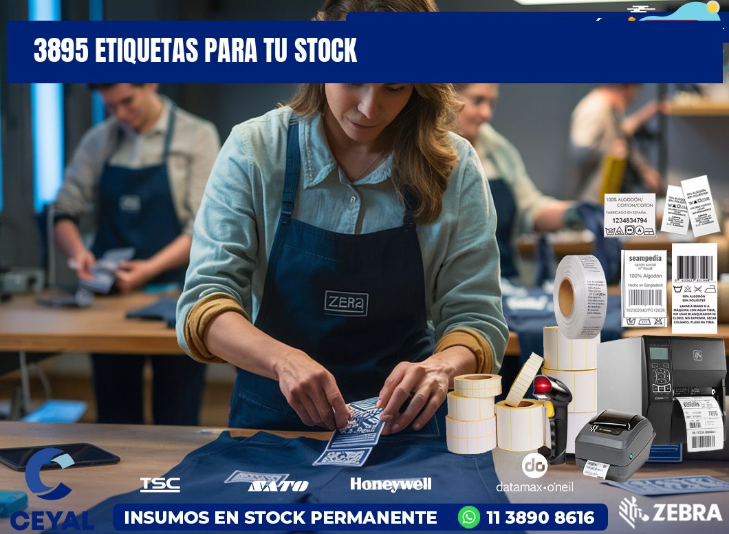 3895 etiquetas para tu stock