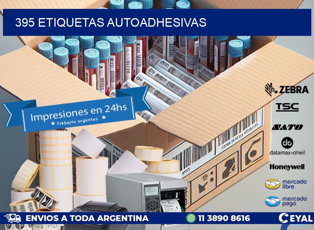 395 etiquetas autoadhesivas