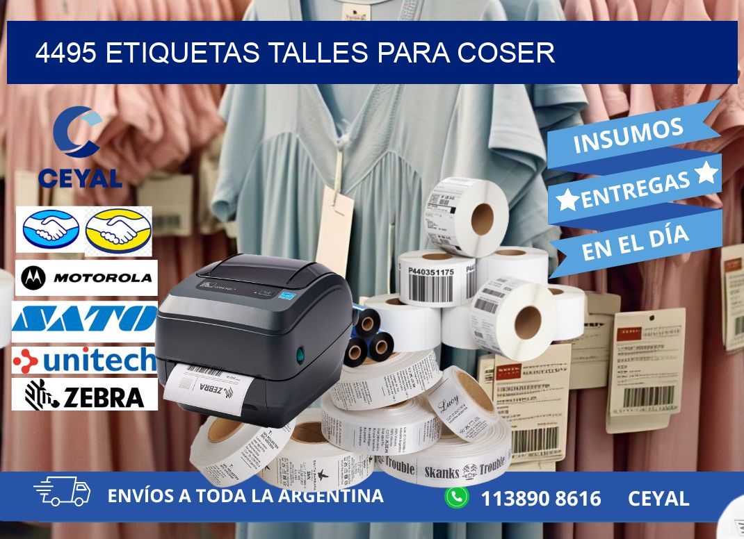 4495 ETIQUETAS TALLES PARA COSER