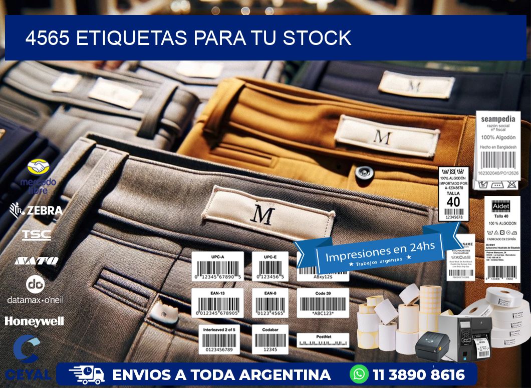 4565 etiquetas para tu stock