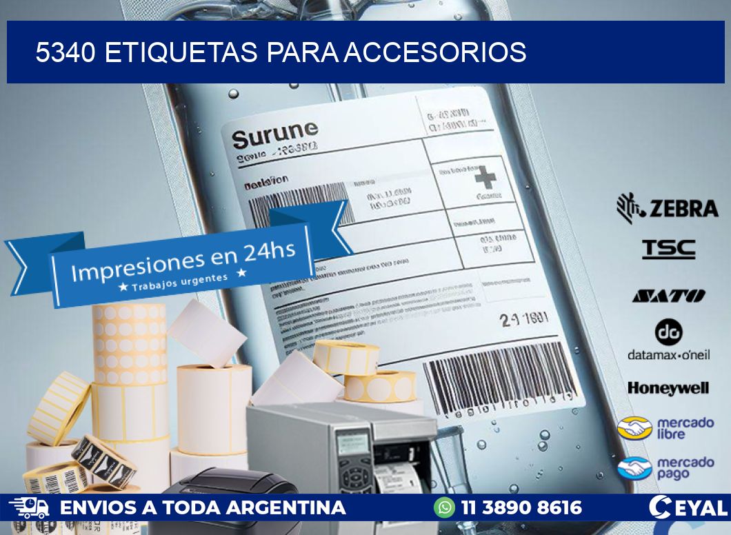 5340 Etiquetas para accesorios