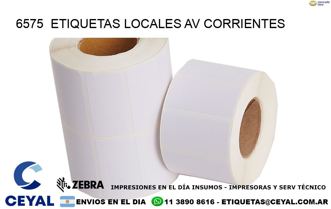 6575  etiquetas locales Av Corrientes