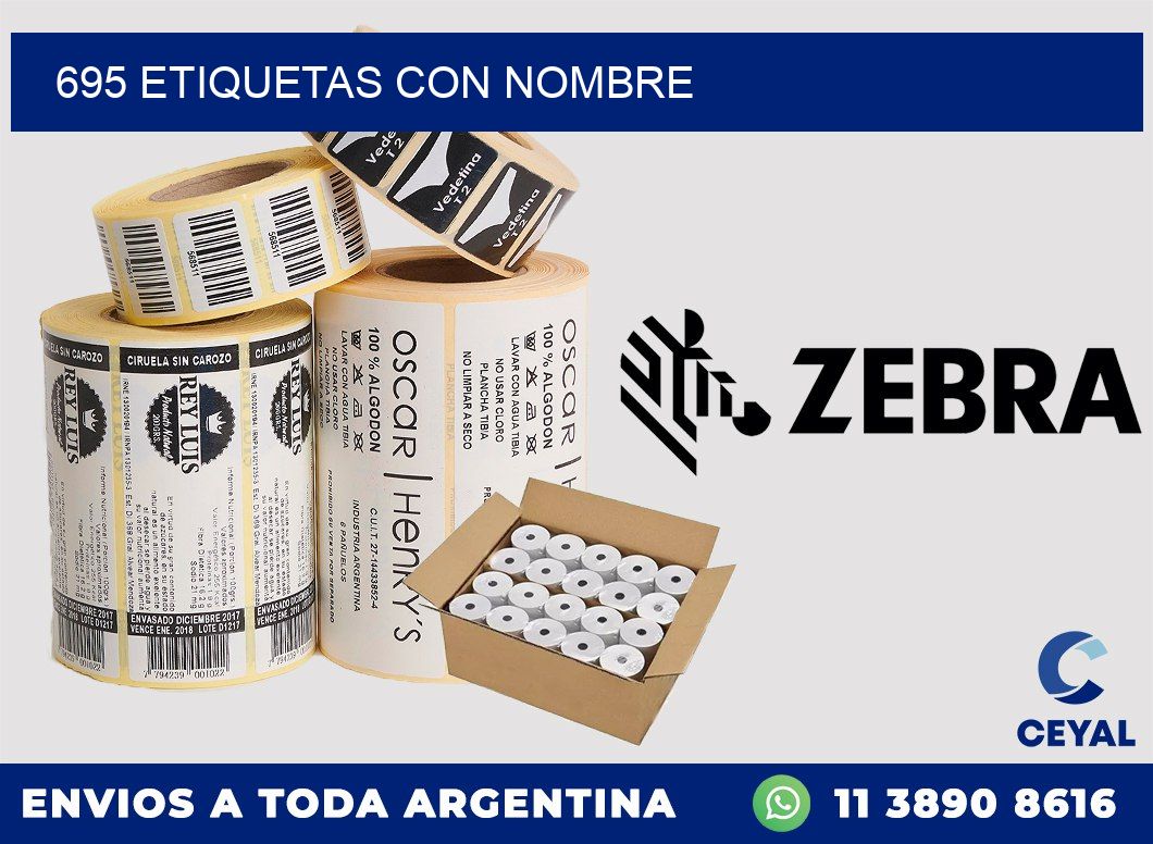 695 etiquetas con nombre