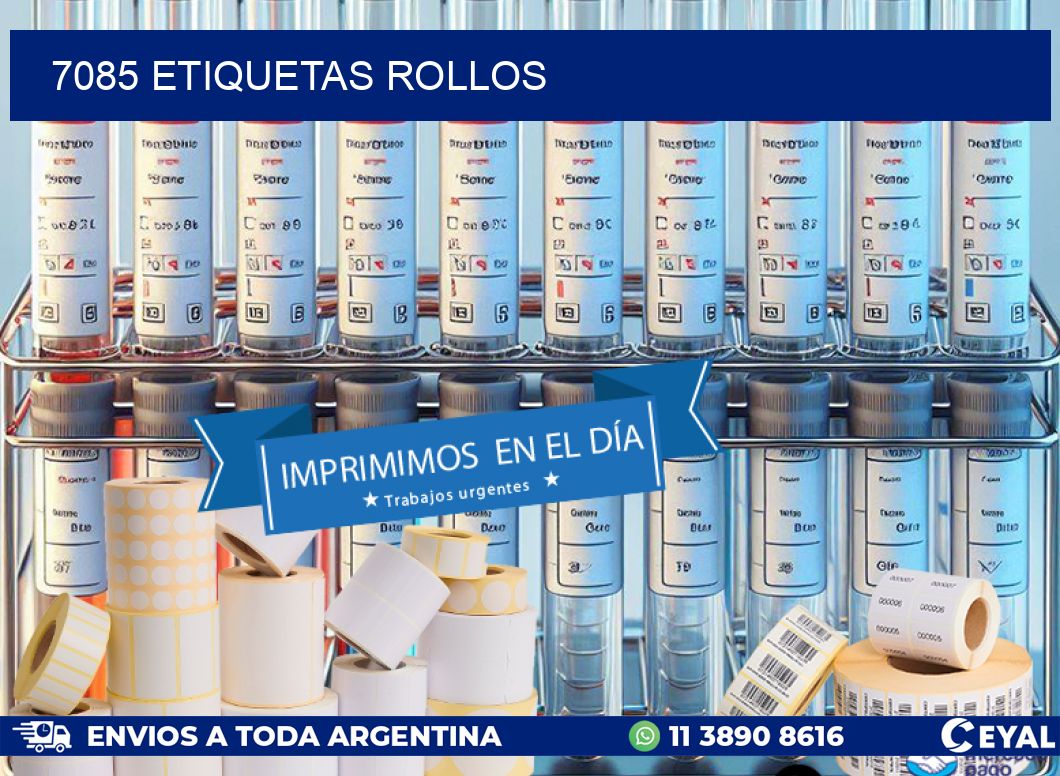 7085 etiquetas rollos