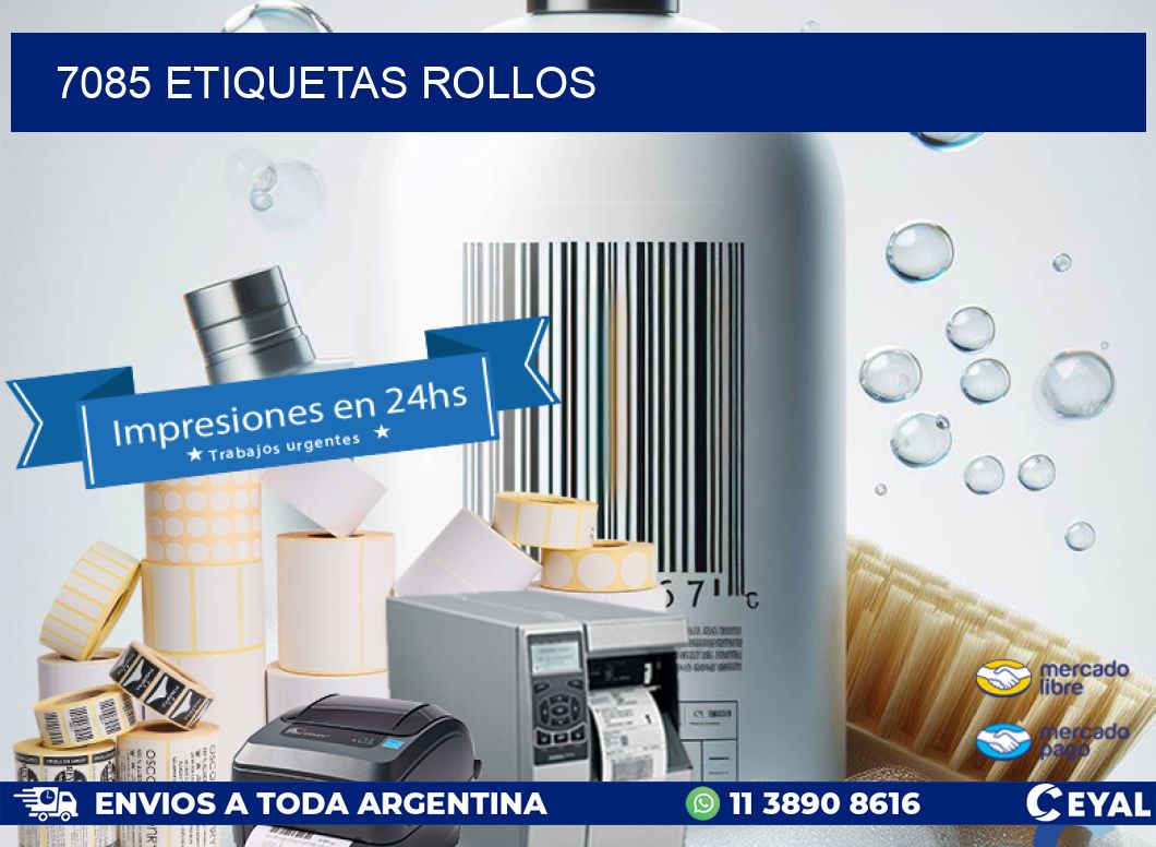 7085 etiquetas rollos