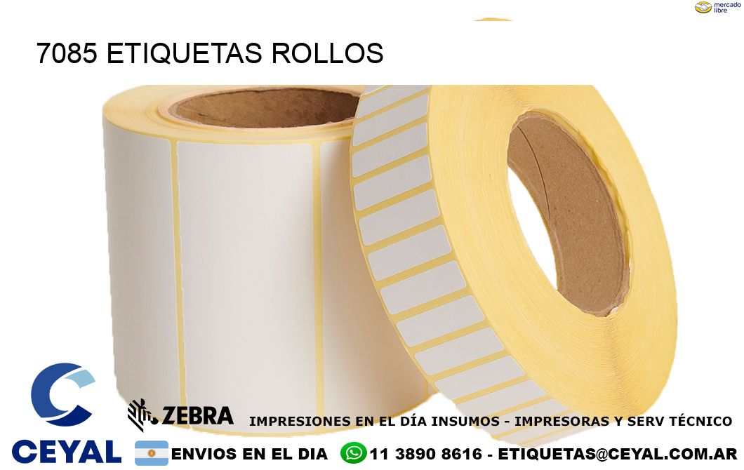 7085 etiquetas rollos