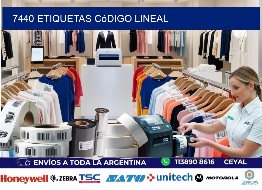 7440 Etiquetas código lineal