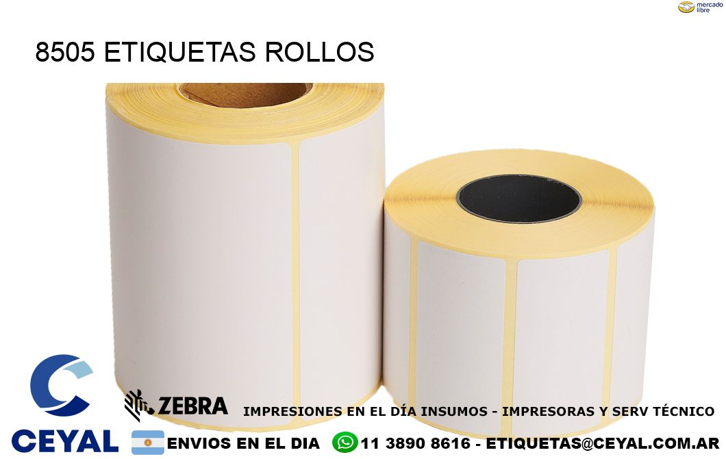 8505 etiquetas rollos