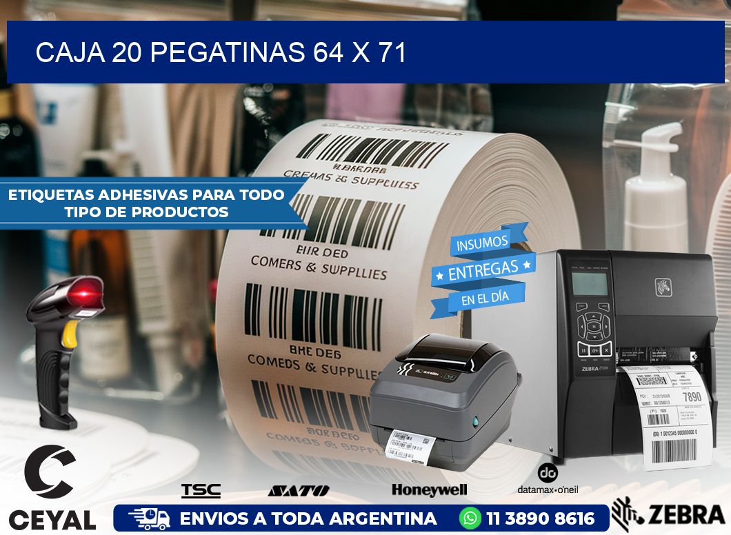CAJA 20 PEGATINAS 64 x 71