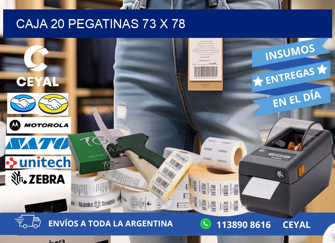 CAJA 20 PEGATINAS 73 x 78