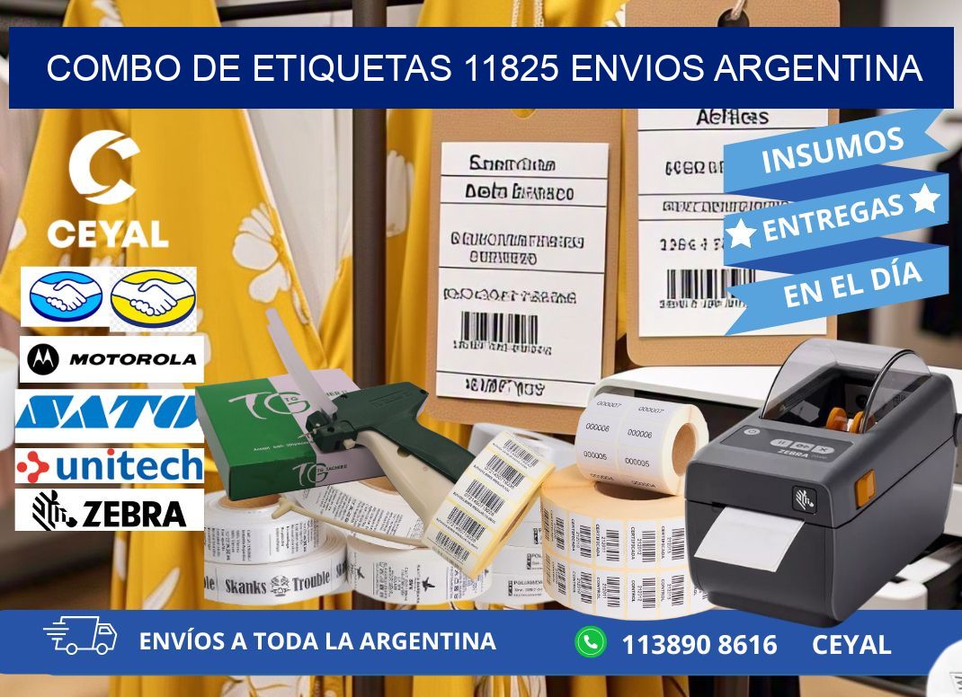Combo de etiquetas 11825 ENVIOS ARGENTINA