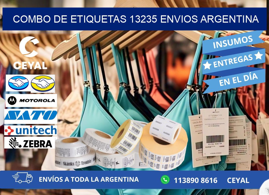 Combo de etiquetas 13235 ENVIOS ARGENTINA