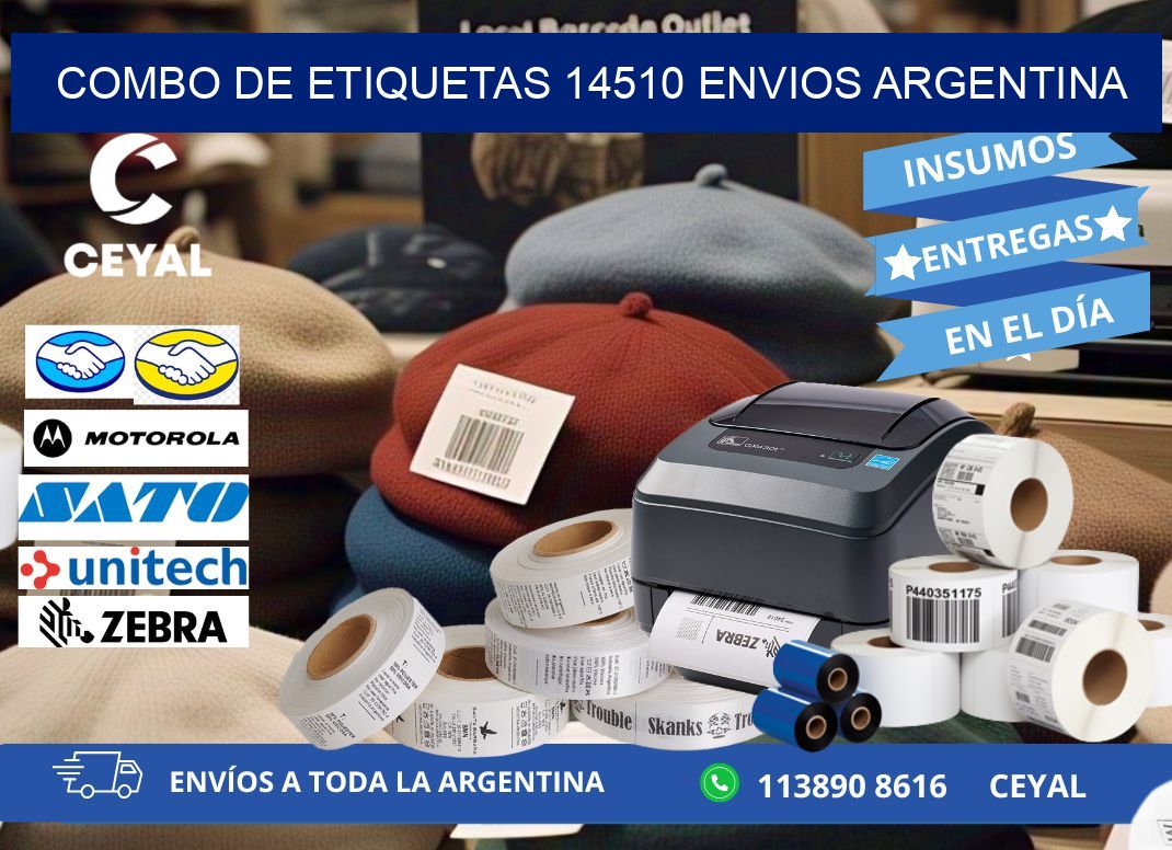 Combo de etiquetas 14510 ENVIOS ARGENTINA