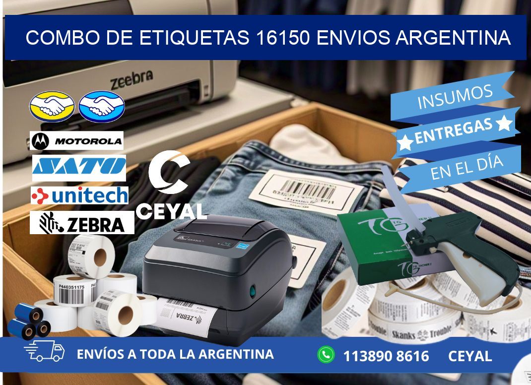 Combo de etiquetas 16150 ENVIOS ARGENTINA