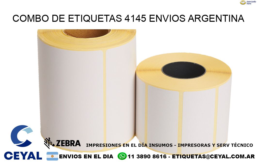 Combo de etiquetas 4145 ENVIOS ARGENTINA