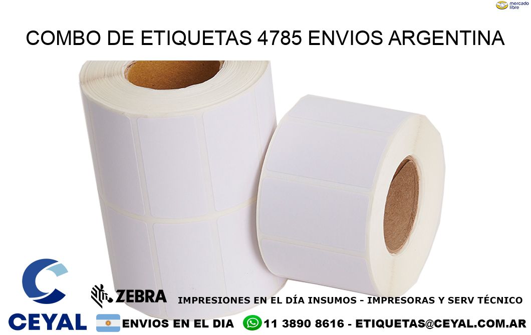 Combo de etiquetas 4785 ENVIOS ARGENTINA