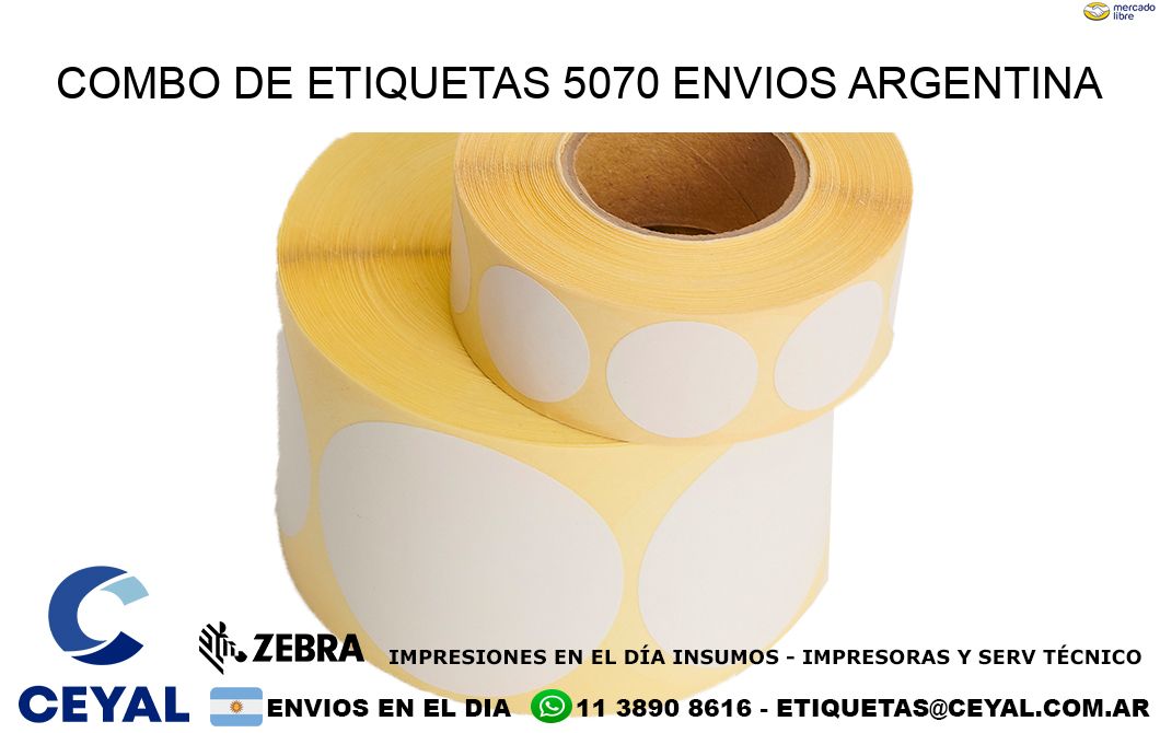Combo de etiquetas 5070 ENVIOS ARGENTINA