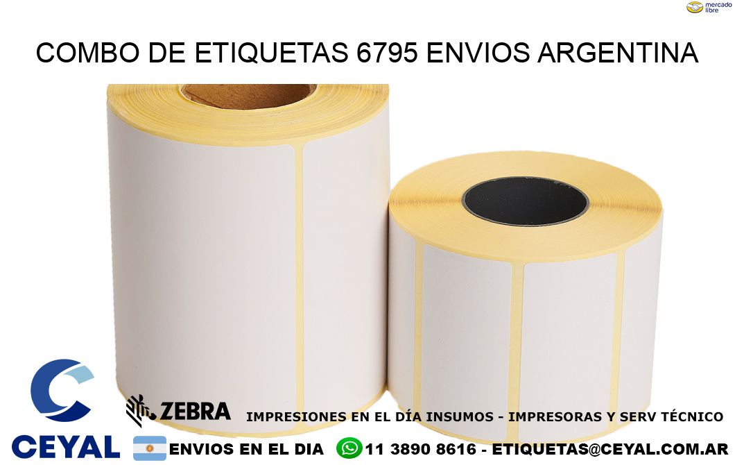Combo de etiquetas 6795 ENVIOS ARGENTINA