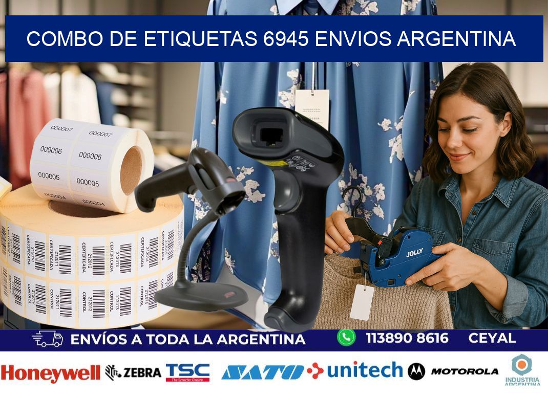 Combo de etiquetas 6945 ENVIOS ARGENTINA