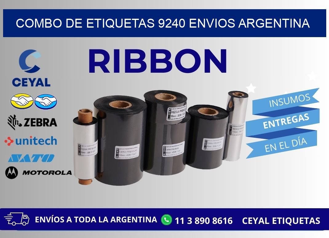 Combo de etiquetas 9240 ENVIOS ARGENTINA