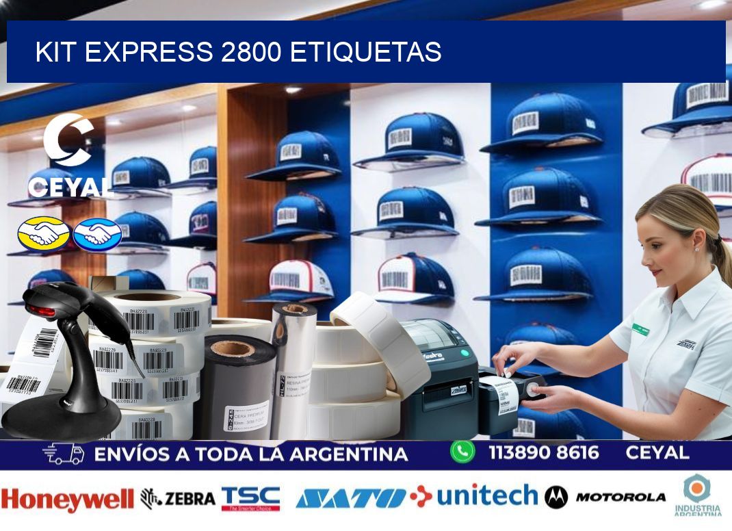 Kit express 2800 etiquetas
