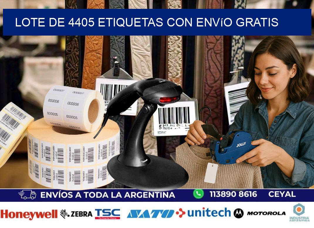 Lote de 4405 etiquetas con envío gratis