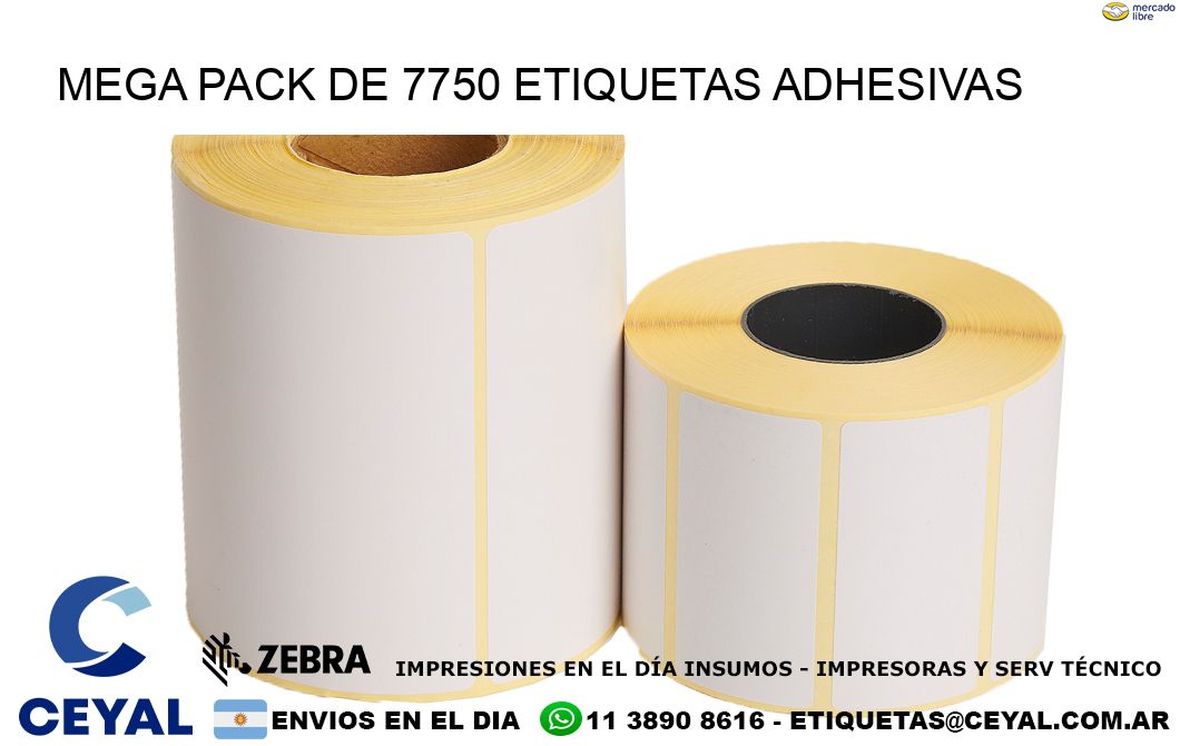 Mega pack de 7750 etiquetas adhesivas