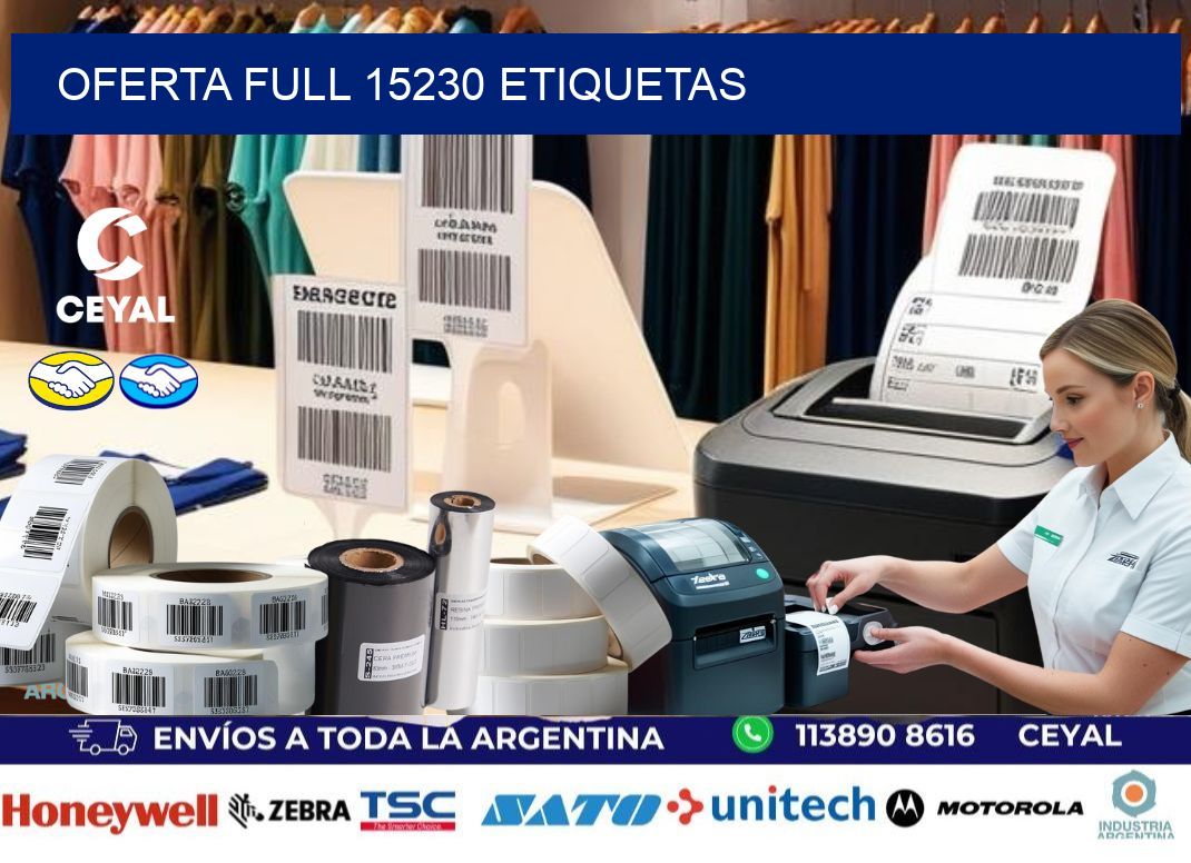 Oferta full 15230 etiquetas