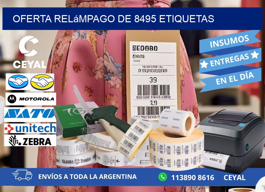 Oferta relámpago de 8495 etiquetas