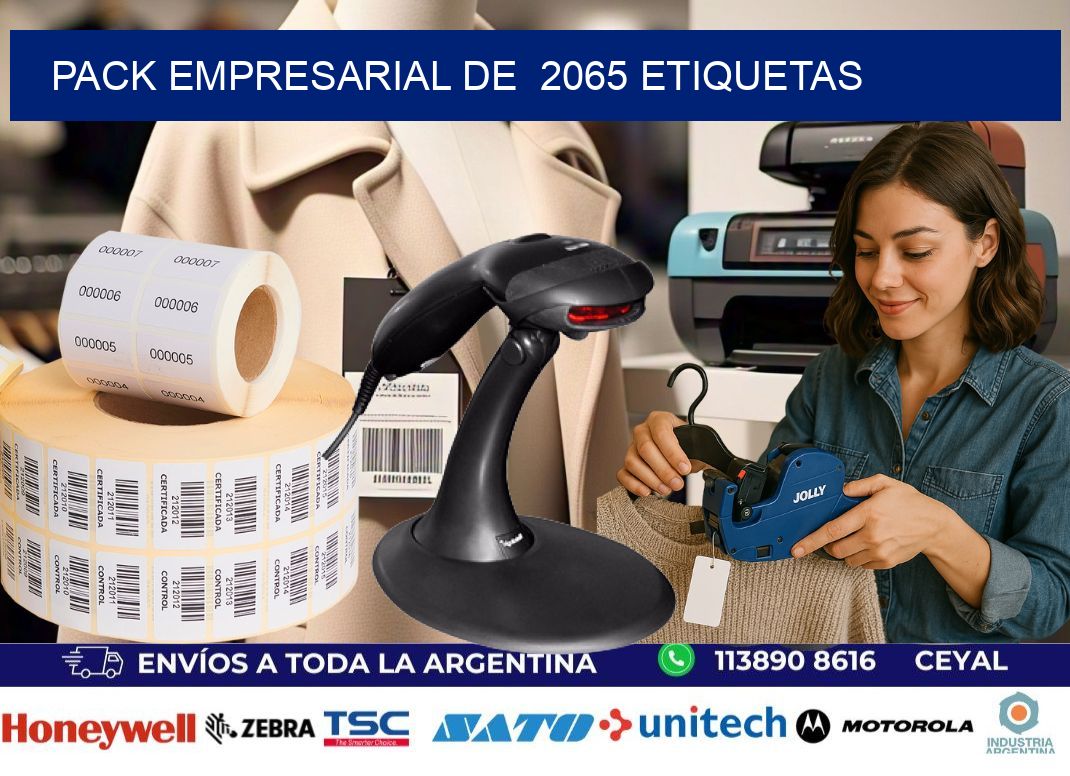 Pack empresarial de  2065 etiquetas