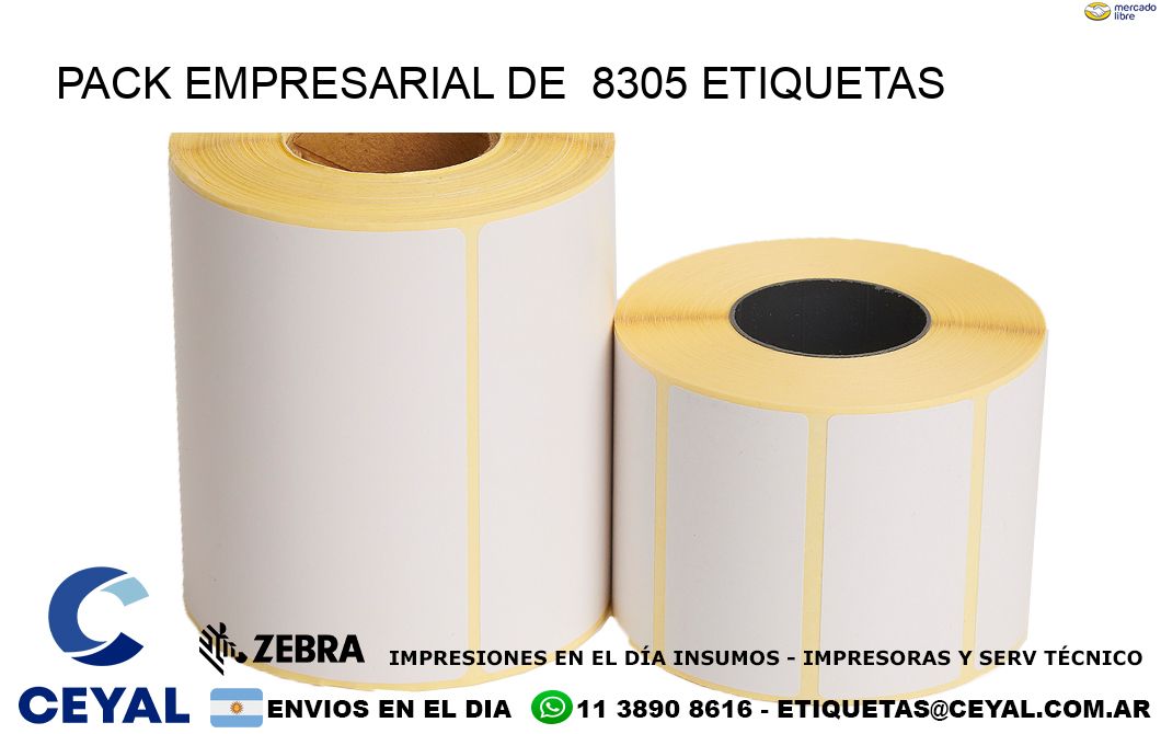 Pack empresarial de  8305 etiquetas