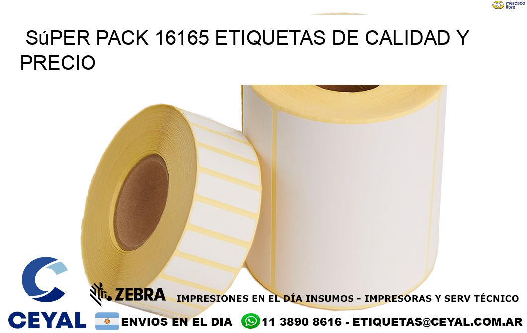Súper pack 16165 etiquetas de calidad y precio